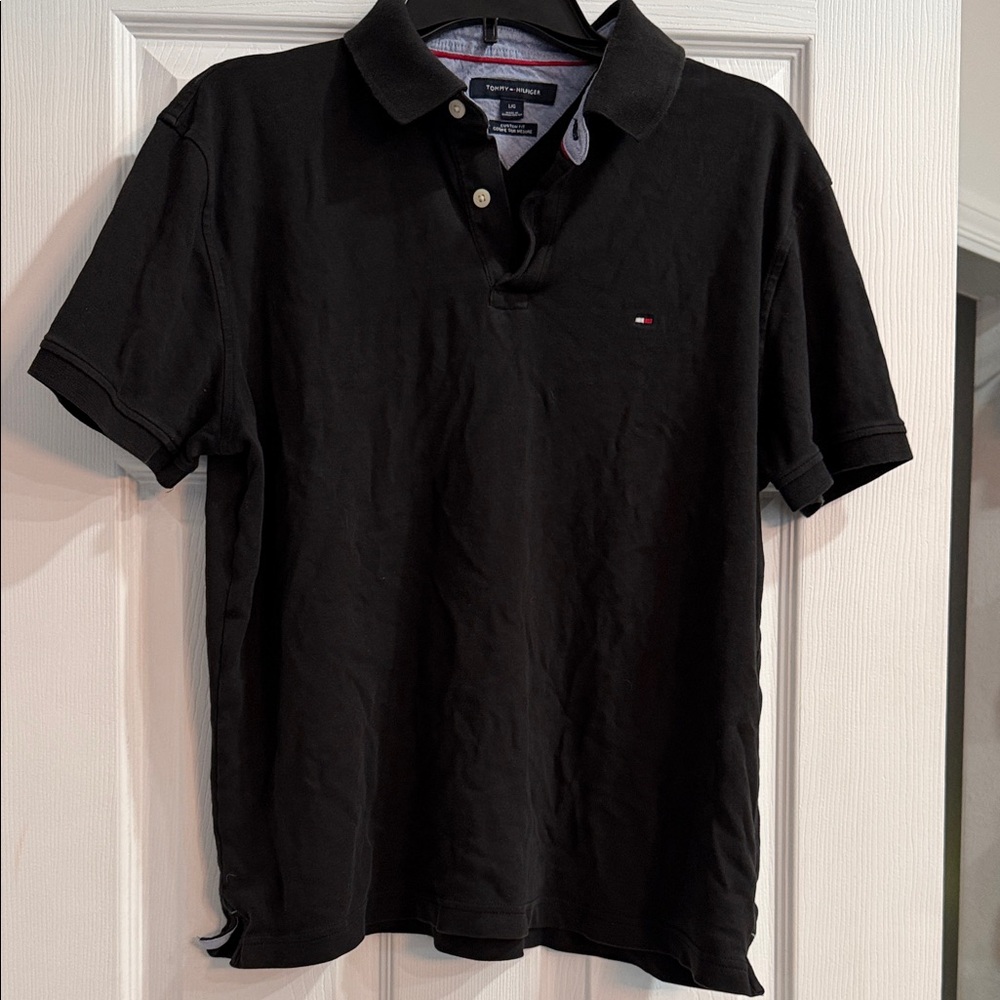 Tommy Hilfiger Classic Black Polo Shirt